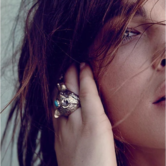 Spell Jewelry - Spell “vintage” Wolf Clan ring. Silver and turquoise